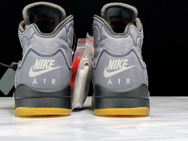 Rep TB Air 5 Off-White CT8480-001 x Jordan Black 0822